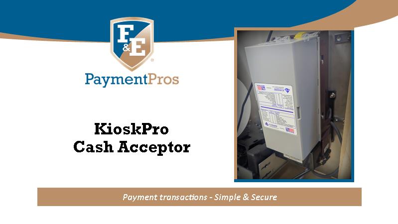 F&E Kiosk APEX 7000 Cash Receiver Maintenance