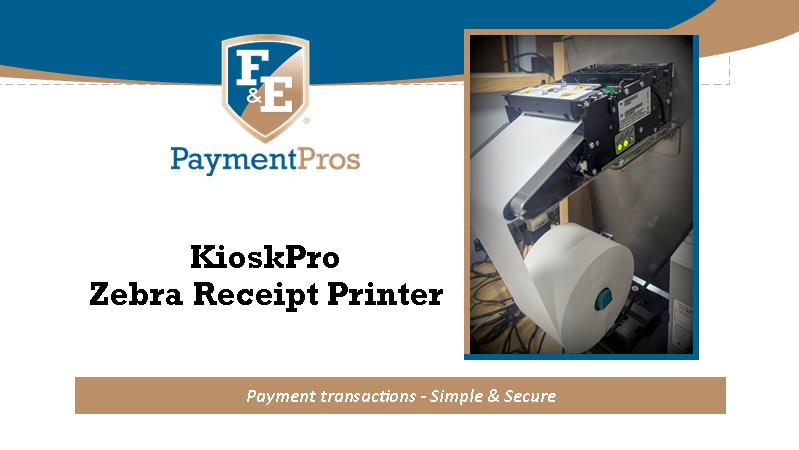 F&E Kiosk Test Feed of the Receipt Printer